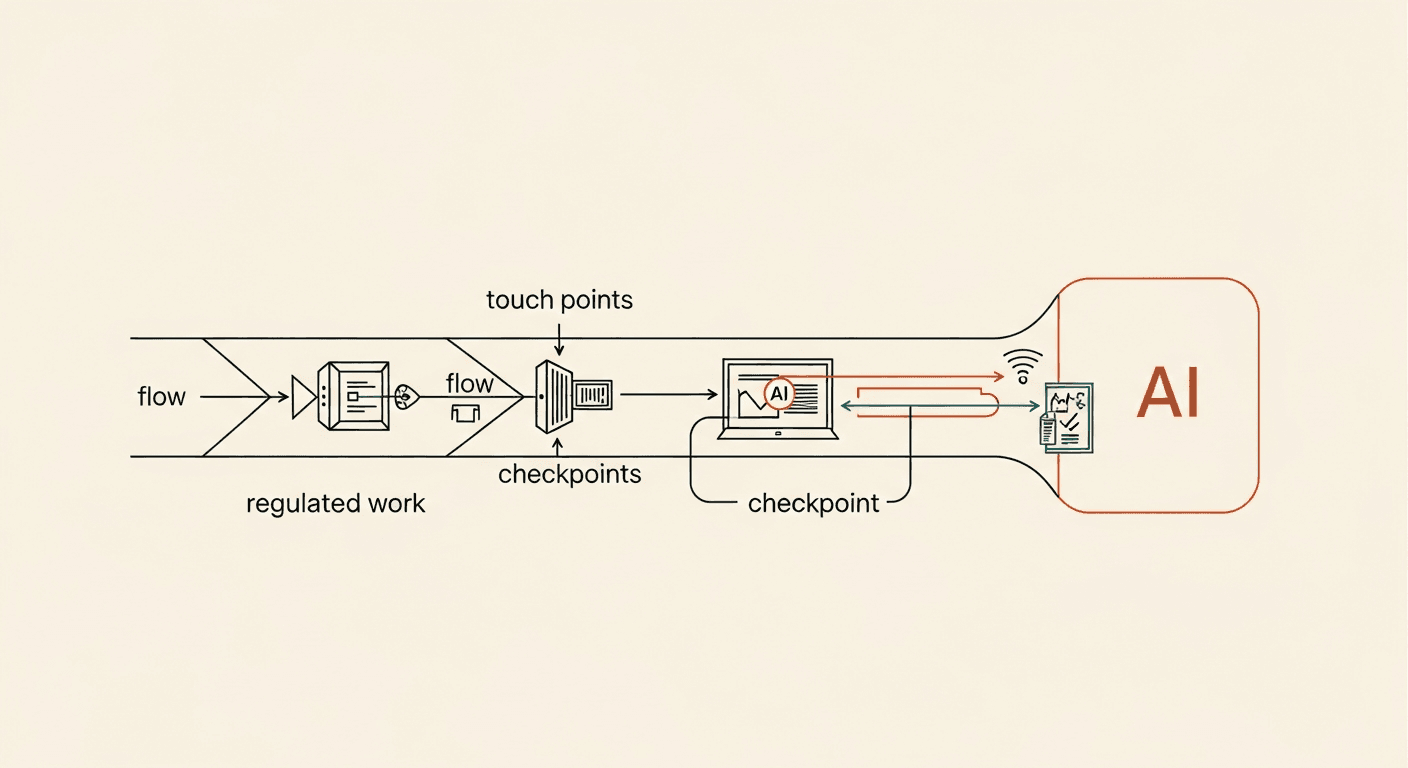 how to let AI touch regulated work without deciding